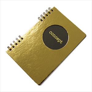 Sổ ghi chép PaperLuxe Concept Twin Wire Notebook A6/80L màu vàng